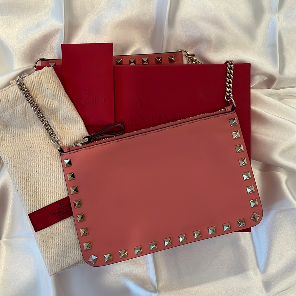 Valentino Rockstud Pouch Pink - Like New